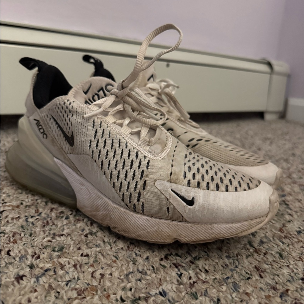 Nike Air Max White and Black Sneakers